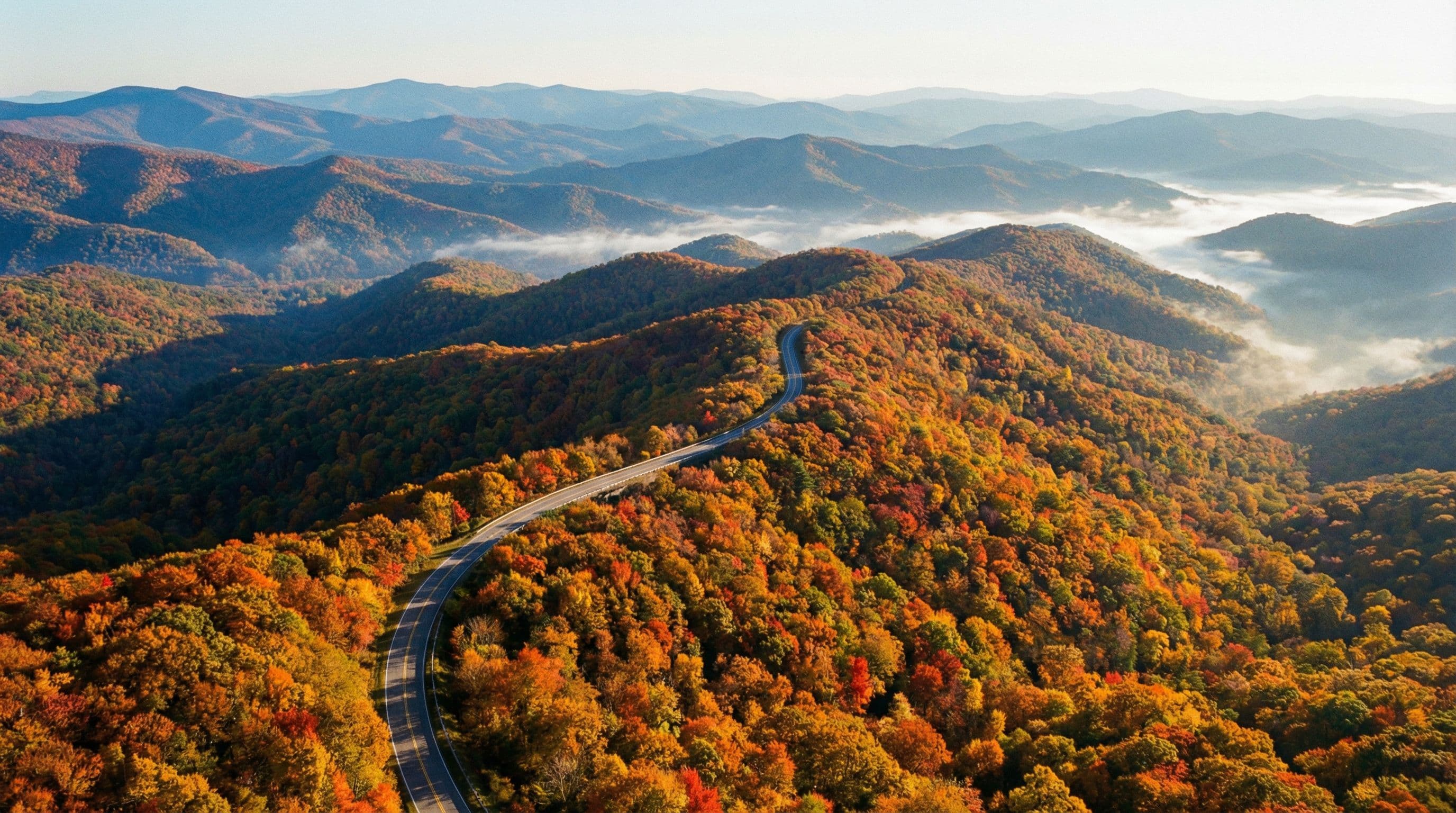 Blue Ridge Mountain panorama