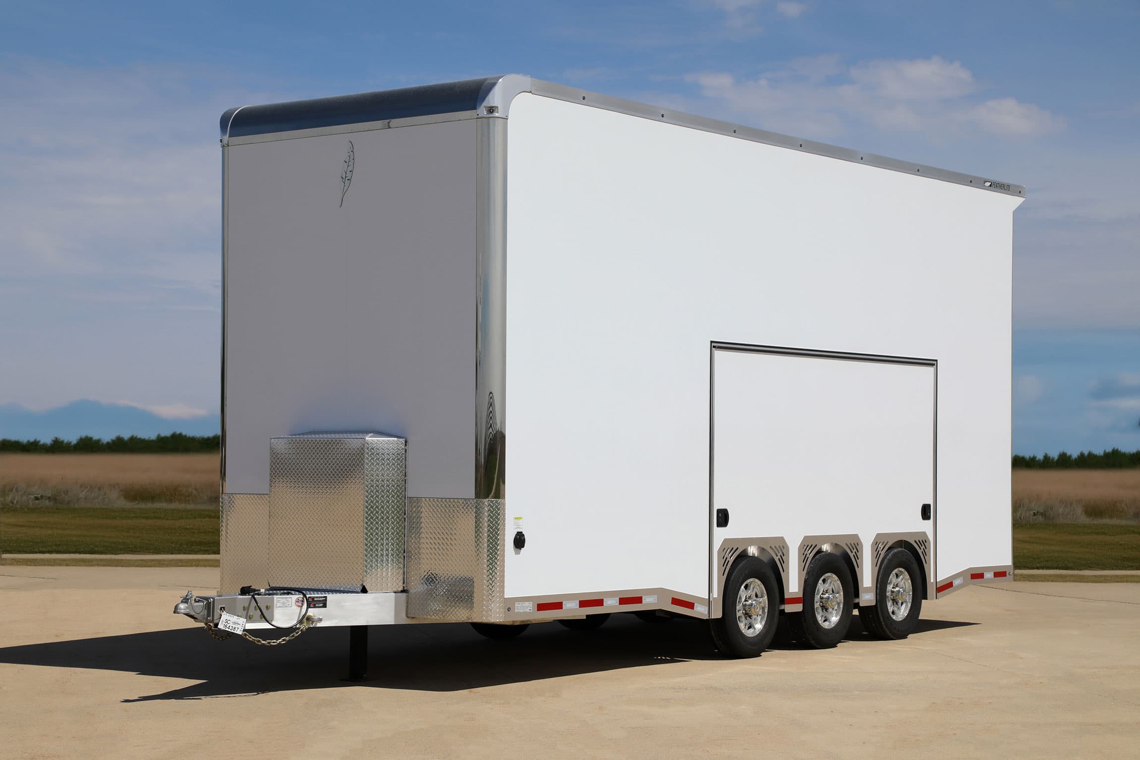Featherlite Model 4414 stacker trailer