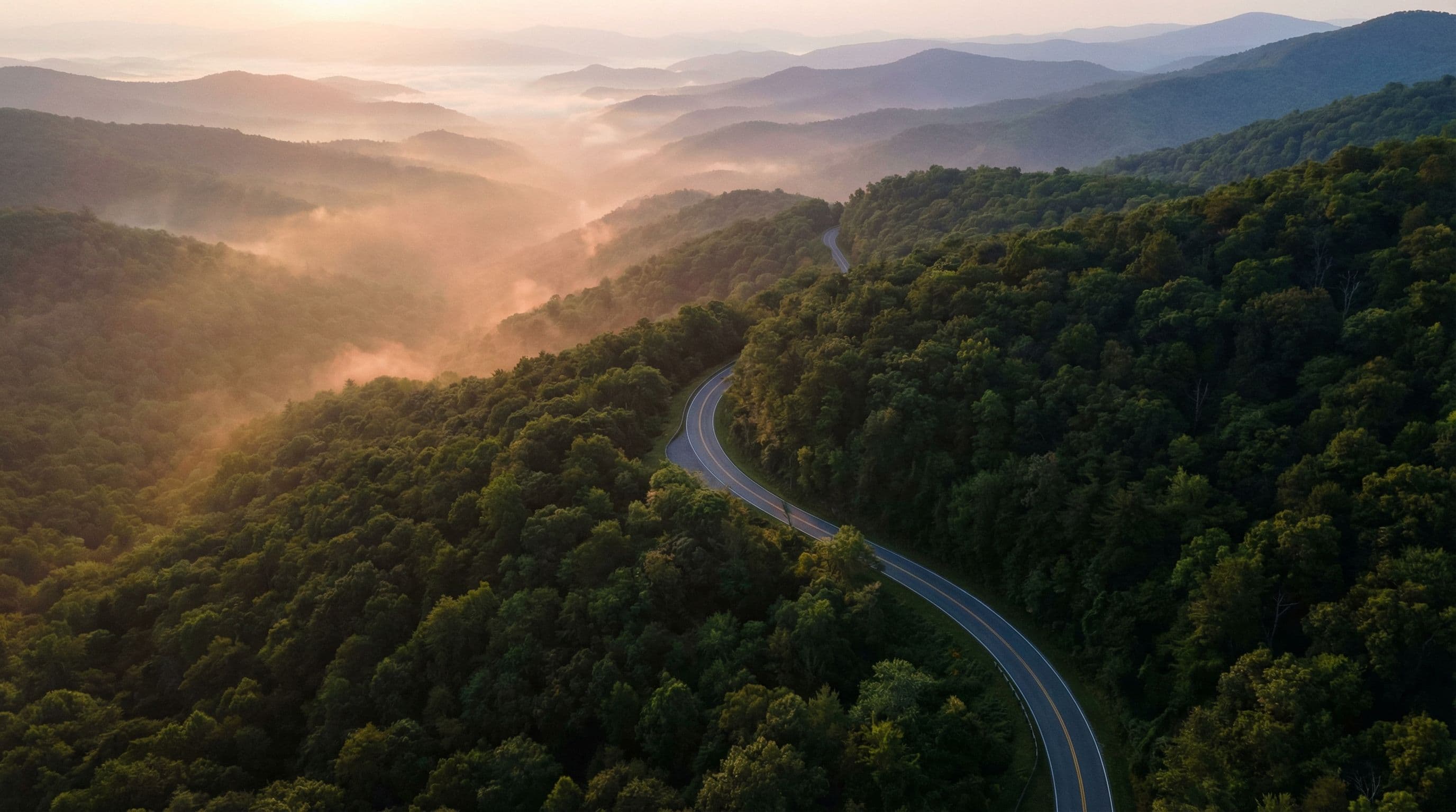Blue Ridge Parkway mountain vista